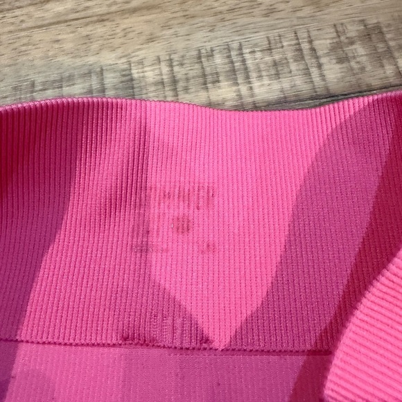 Streetwear Society High Waist Ribbed Pink Shorts - Picture 3 of 6